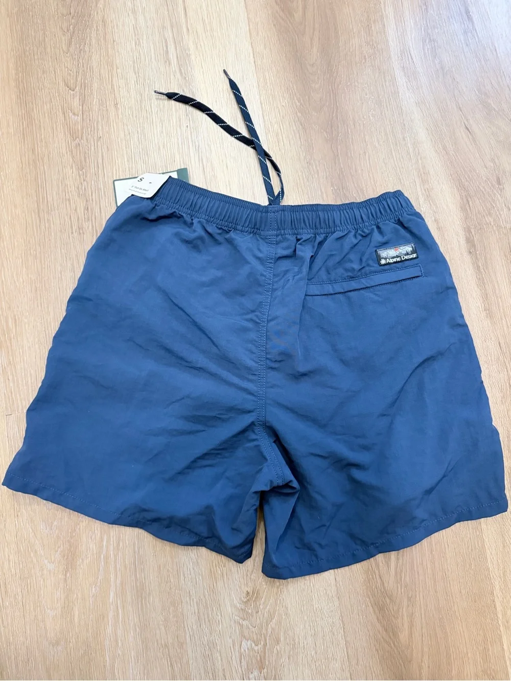 Alpine Design Navy Blue Men's pull on short with Drawstring